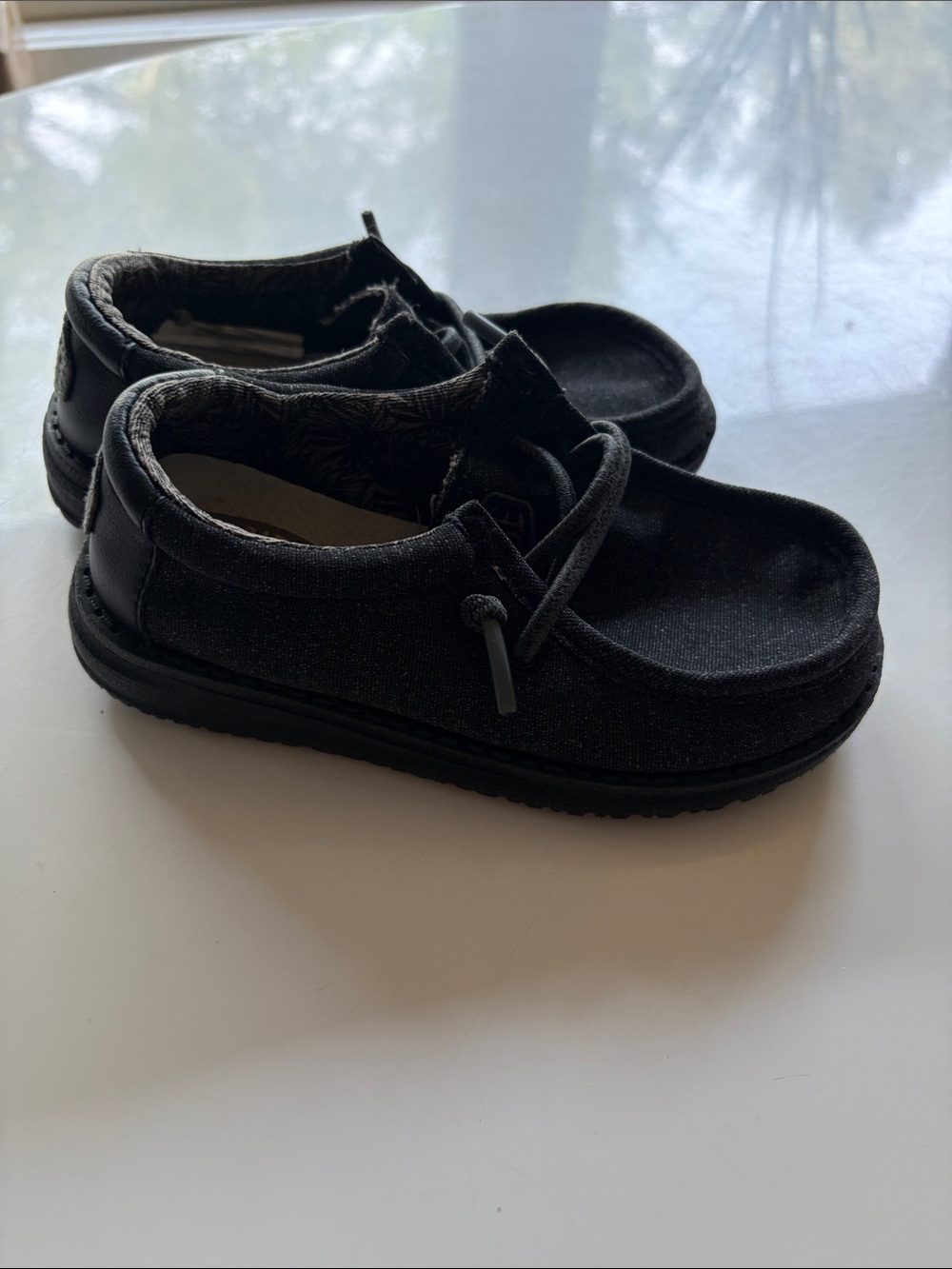 Hey Dude Kids Black Slip-On Casual Sneakers